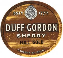 Etiqueta Barrill Duff Gordon Sherry Full Gold
