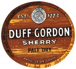 Etiqueta Barrill Duff Gordon Sherry Pale Dry